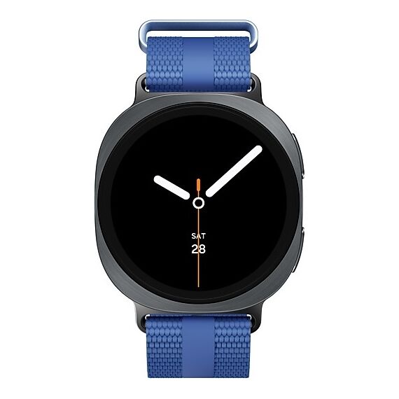 Galaxy Watch 8 | 44 мм | Graphite | Athleisure/Blue | S/M, Тип ремешка : Athleisure, Размер корпуса : 44 мм, Цвет: Graphite, Цвет ремешка: Blue, Размер ремешка : S/M, Подключение часов : Bluetooth / Wi-Fi, изображение 3